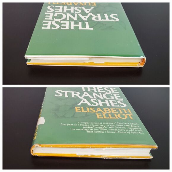 These Strange Ashes Elisabeth Elliot 1975 HC DJ Missionary EX-LIB - Picture 5 of 12